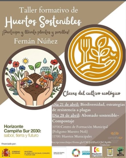 Fernán Núñez. Taller formativo de Huertos Sostenibles
