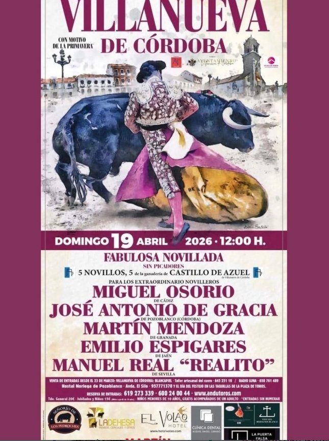 Villanueva de Córdoba. Fabulosa Novillada