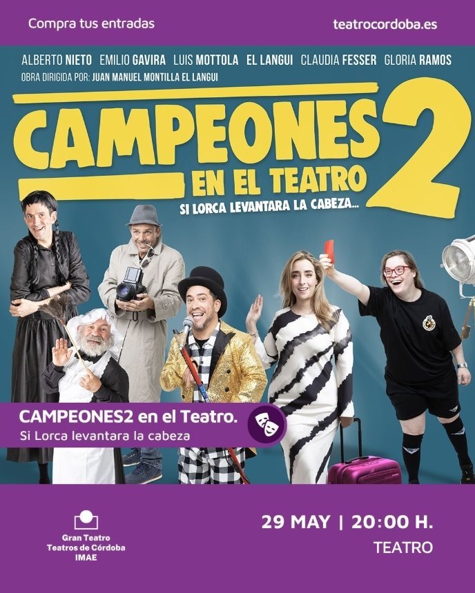 Córdoba. CAMPEONES 2 EN EL TEATRO