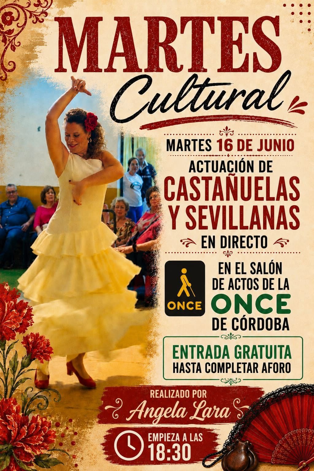 Córdoba. Martes Cultural: Actuación de Castañuelas y Sevillanas
