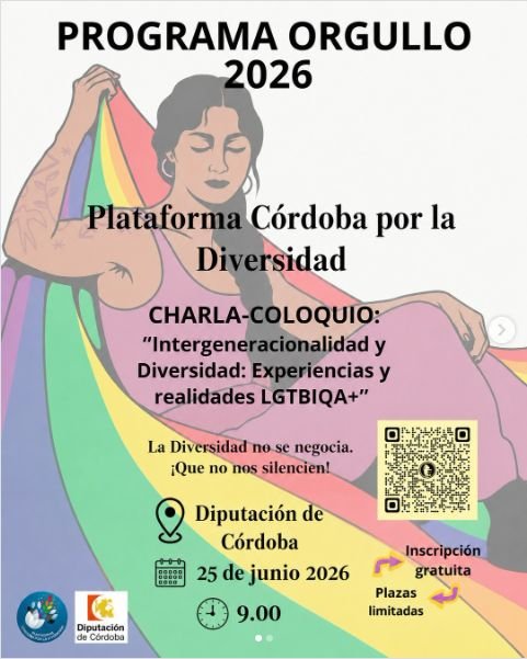 Córdoba. Charla-coloquio: «Intergeneracionalidad y Diversidad: Experiencias y realidades LGTBIQA+»