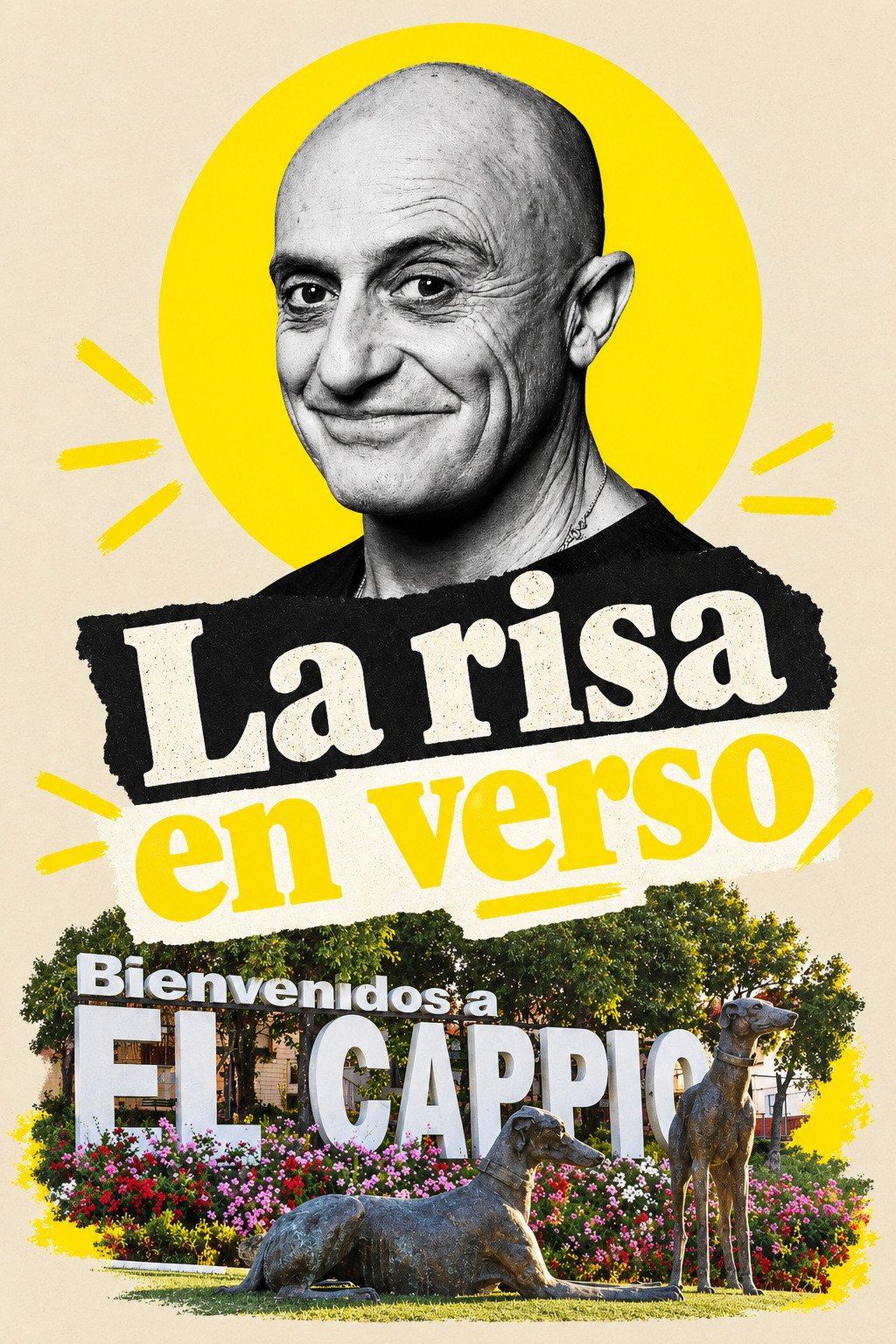 Cartel de La risa en verso, con Pepe Viyuela, en el Teatro Municipal de El Carpio