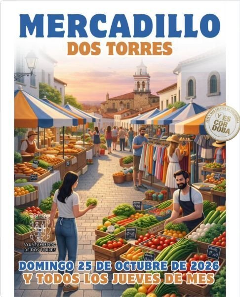 Dos Torres. MERCADILLO DOS TORRES 25 octubre